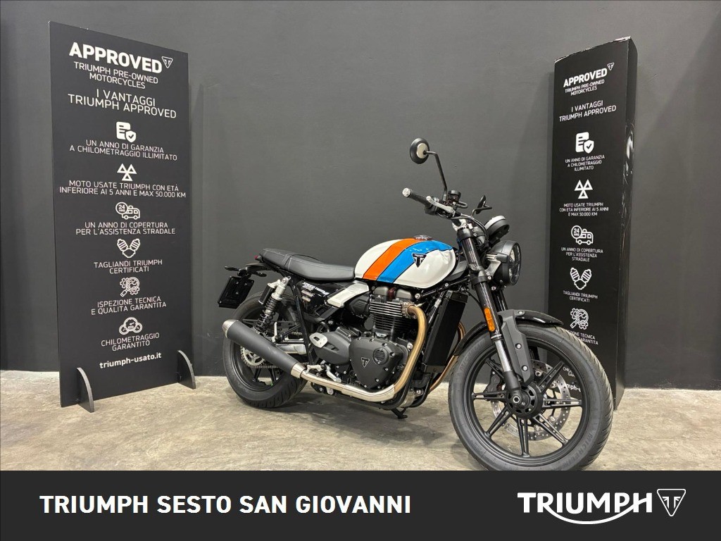 TRIUMPH Speed Twin 900 Pure White/Blue/Orange Abs
